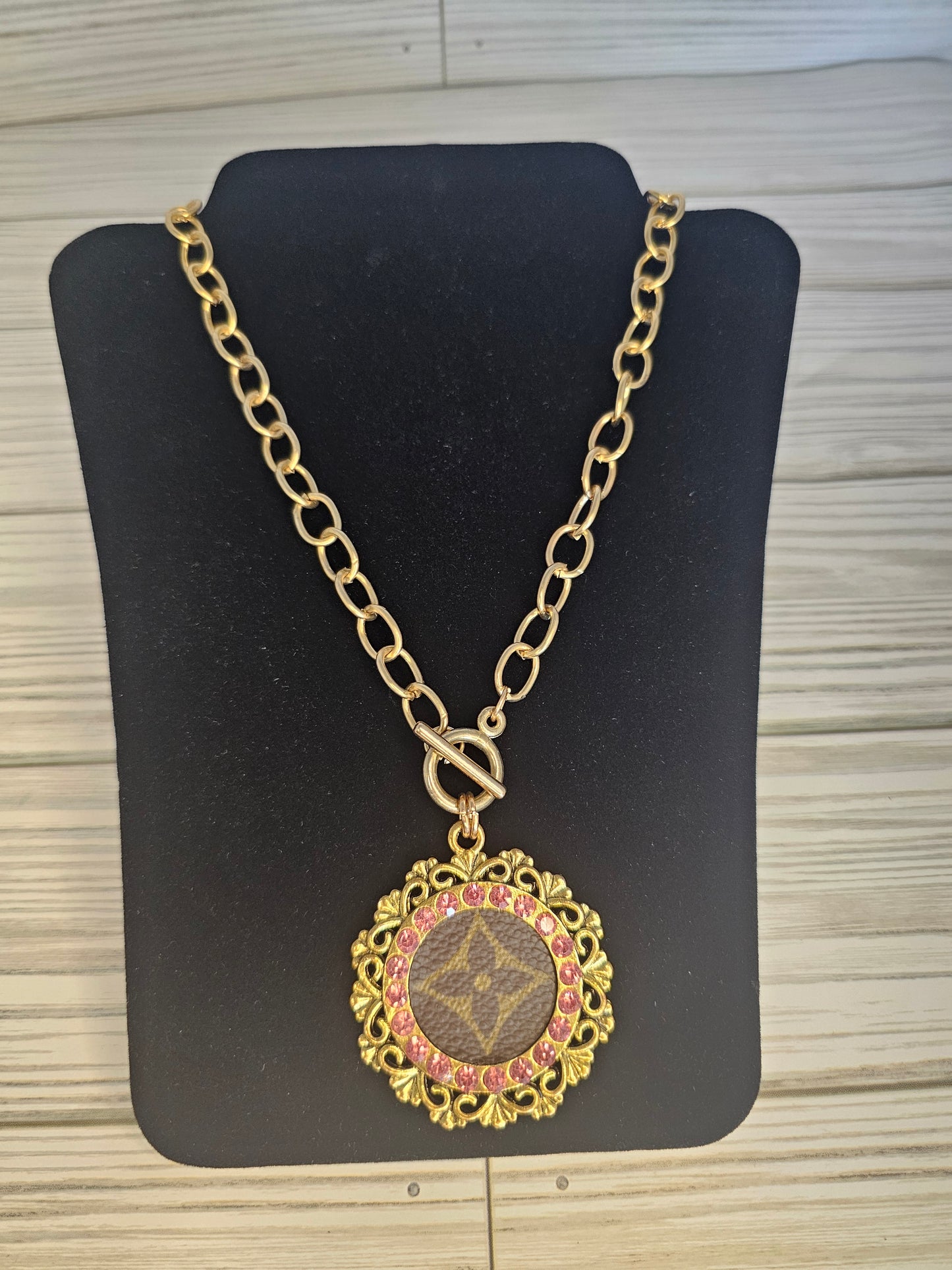 Gypsy South Upcycled LV Chain Necklace