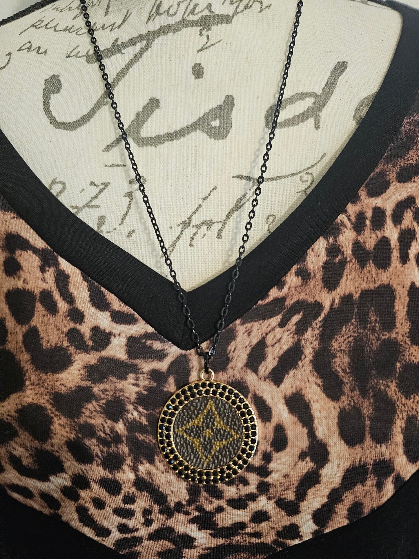 Gypsy South Upcycled LV Chain Necklace