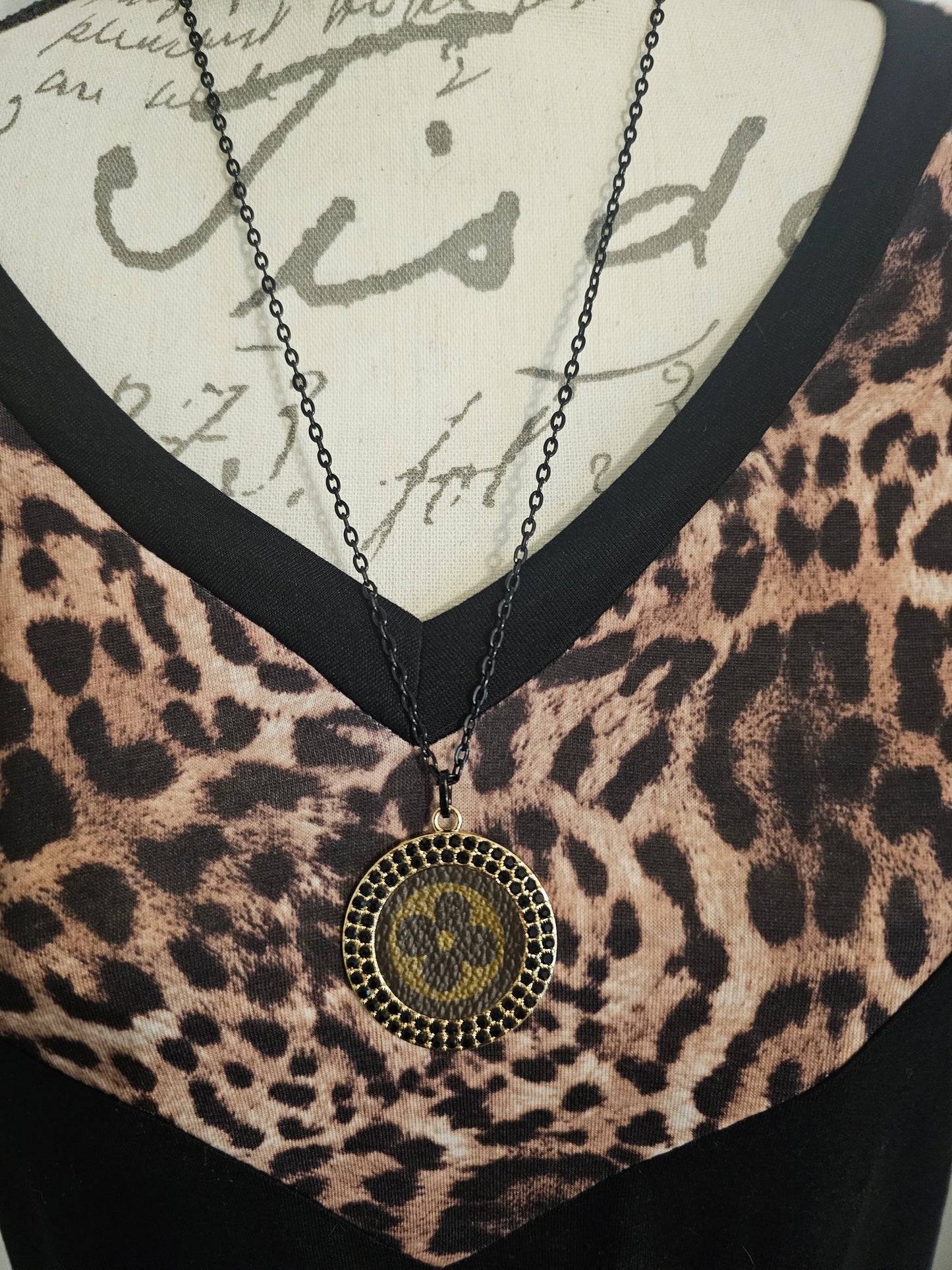 Gypsy South Upcycled LV Chain Necklace