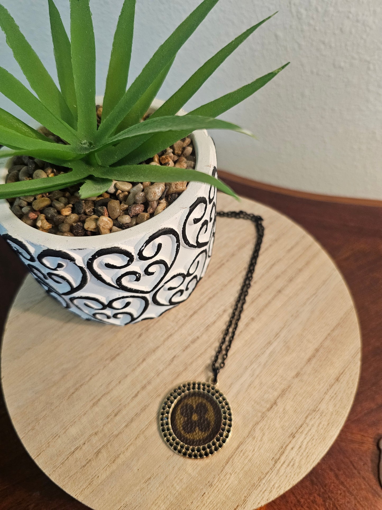 Gypsy South Upcycled LV Chain Necklace