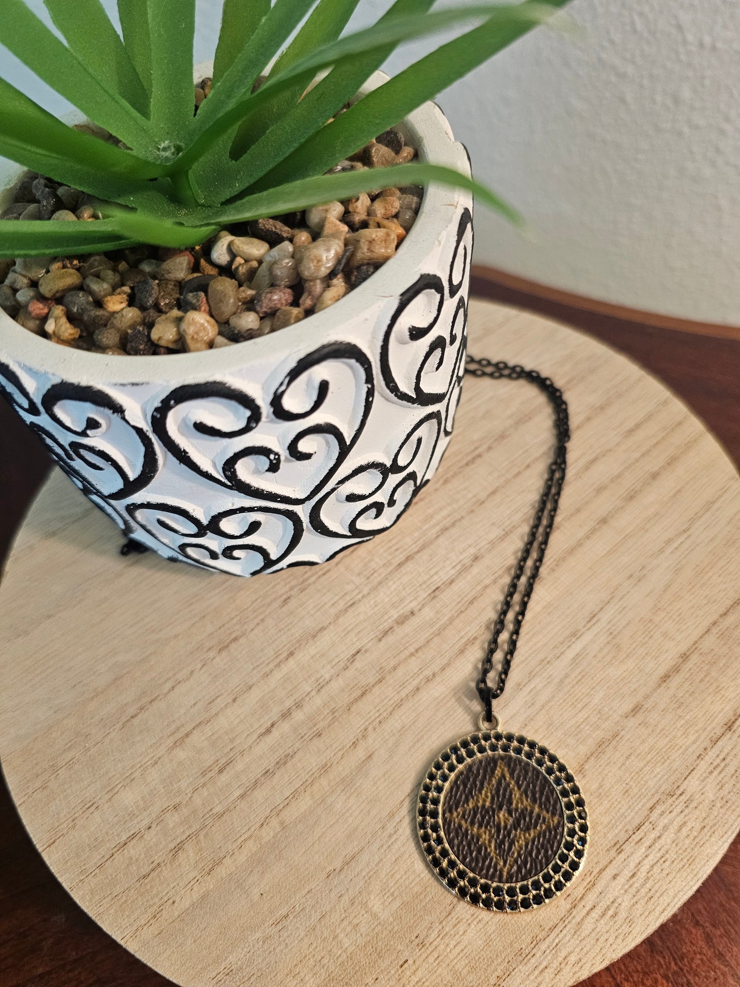 Gypsy South Upcycled LV Chain Necklace