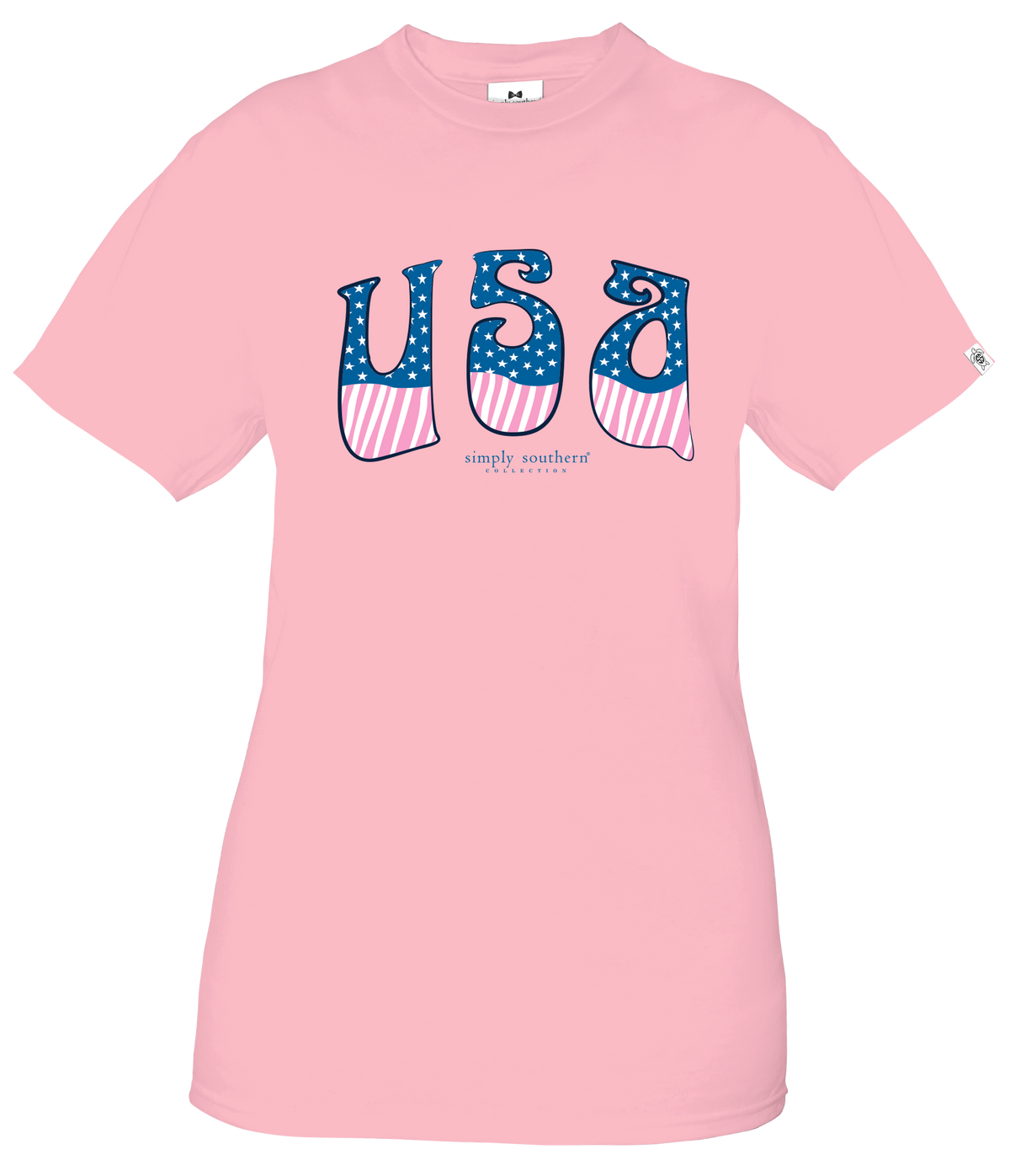 Simply Southern Sweet and Classy Land of the Liberty USA Short Sleeve Shirt