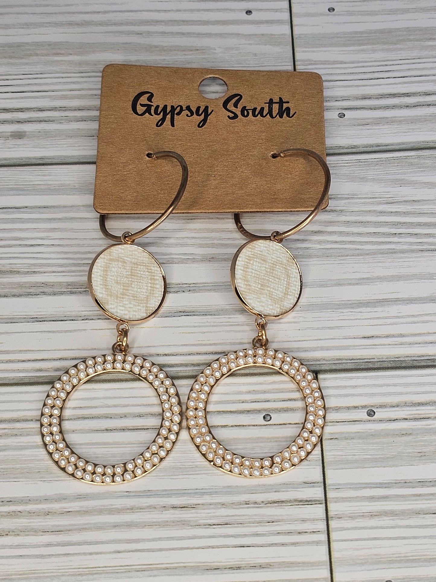Gypsy South Upcycled Gucci Pearl Earrings