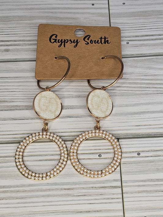 Gypsy South Upcycled Gucci Pearl Earrings