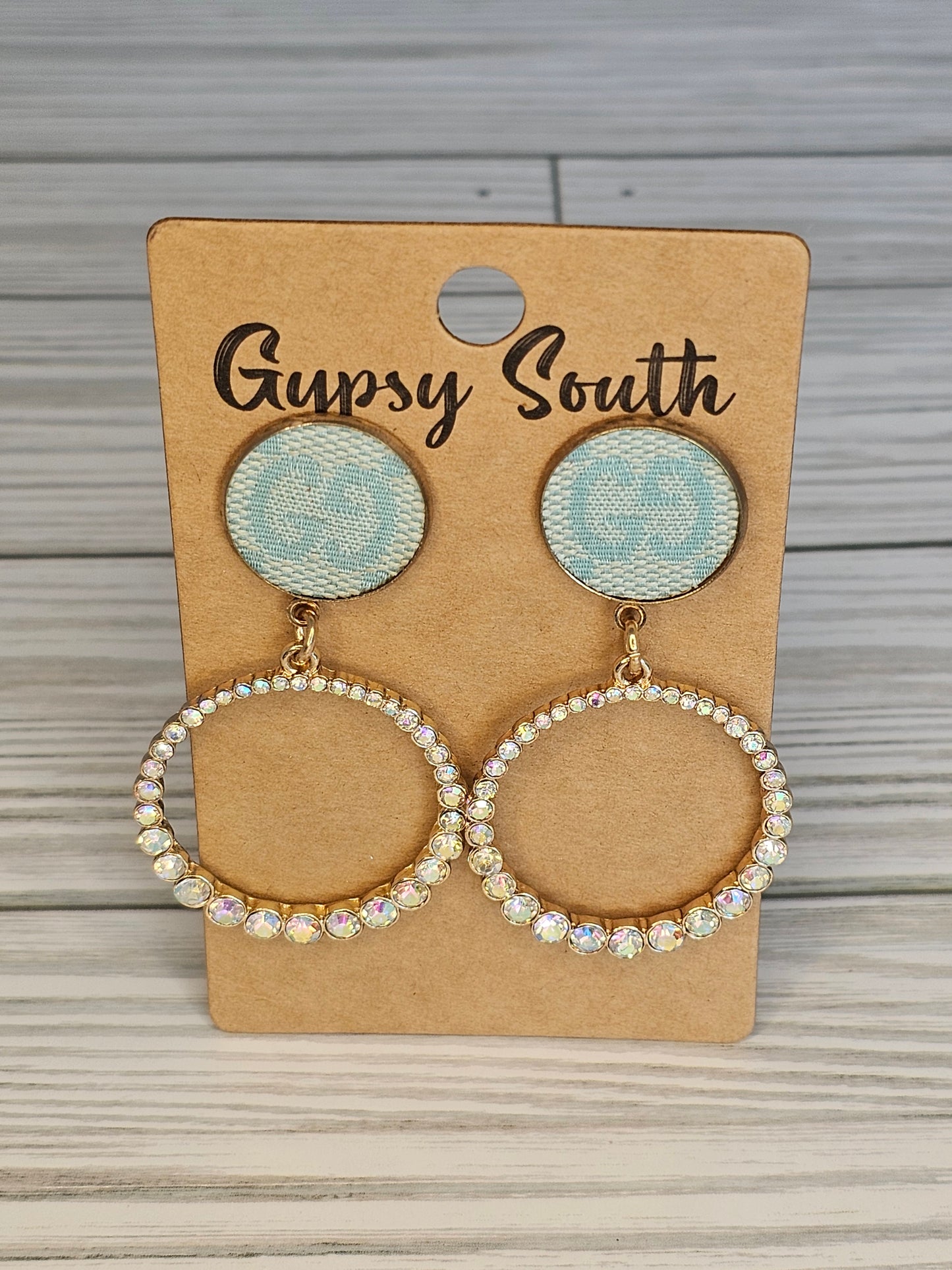 Gypsy South Upcycled Gucci Rhinestone Earrings