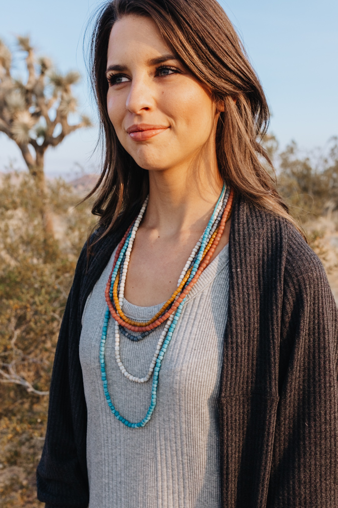 Crowned Free-Be The Light Beaded Necklace/Bracelet
