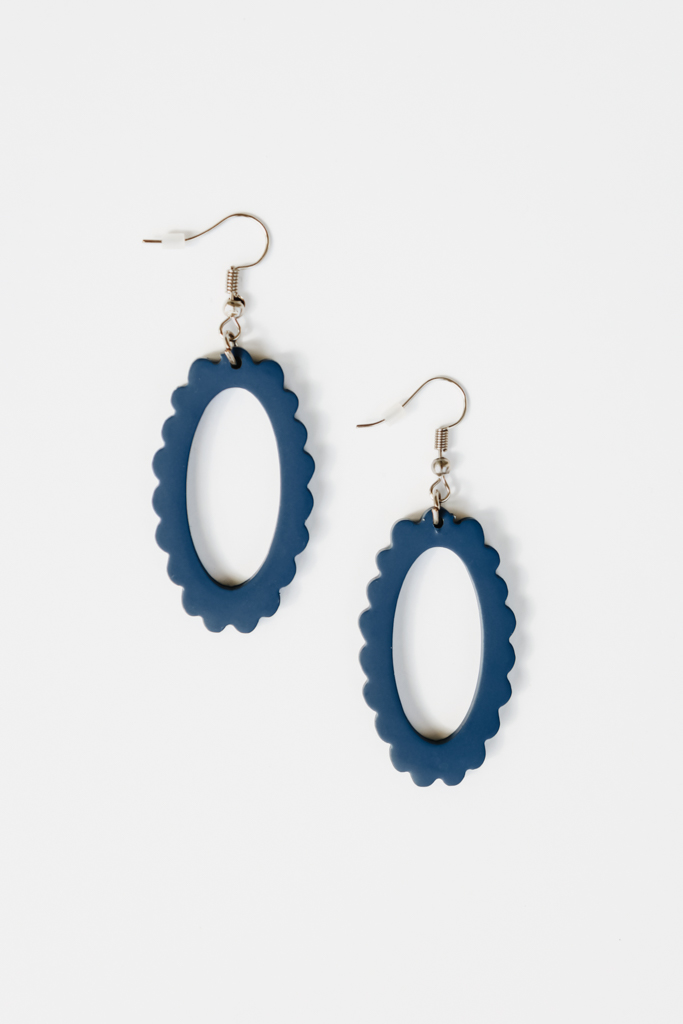 Crowned Free-Selah Earrings-Blue